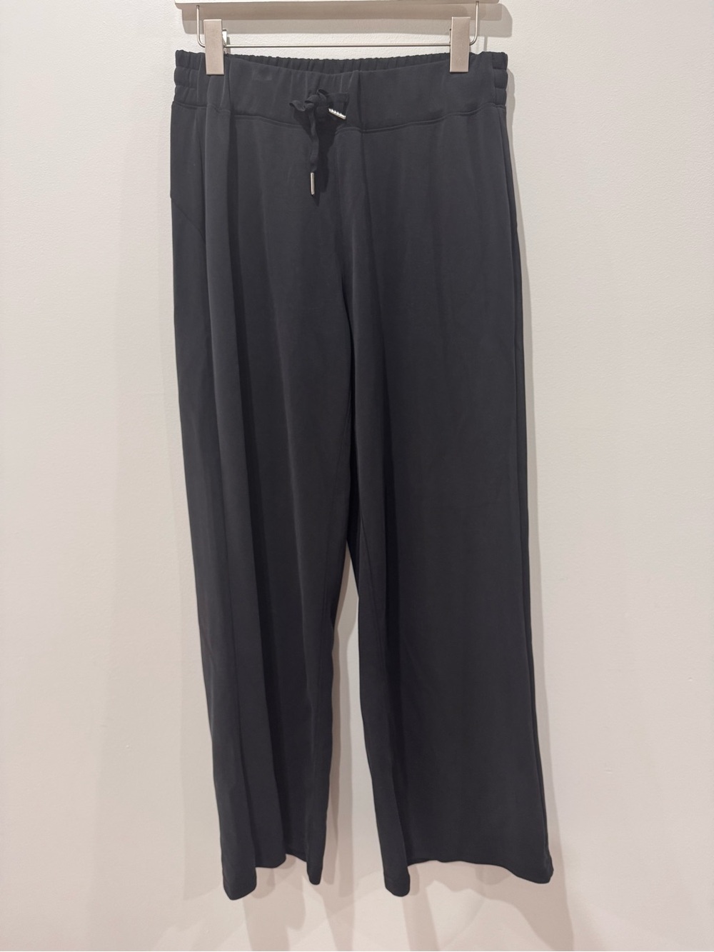 The Noli Shop Sz Large Daphne Collection Modal Comfy Pants Wide Leg Black